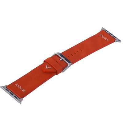Ремешок кожаный COTECi W33 Fashion LEATHER классическая пряжка (WH5257-RD-42) для Apple Watch 44мм/ 42мм Красный - фото 7067