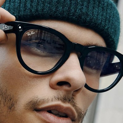 Умные очки Ray-Ban Headliner Shiny Black/ Clear - фото 49925