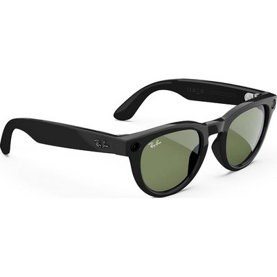 Умные очки Ray-Ban Headliner Shiny Black/ Green - фото 49820