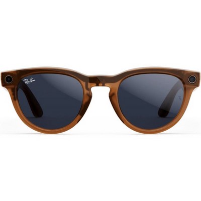 Умные очки Ray-Ban Headliner Shiny Caramel Transparent/ Clear to Sapphire Transitions - фото 49936