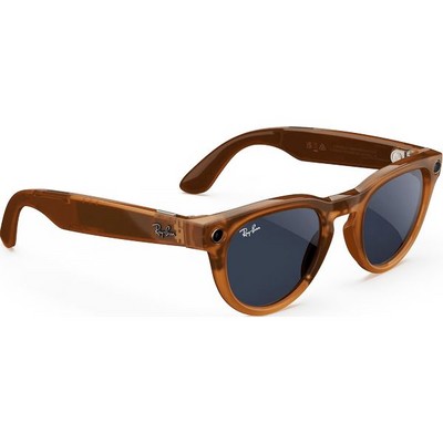 Умные очки Ray-Ban Headliner Shiny Caramel Transparent/ Clear to Sapphire Transitions - фото 49937
