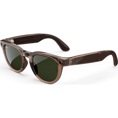 Умные очки Ray-Ban Headliner Shiny Warm Stone Transparent/ Tint to Dark Green Transitions - фото 49827