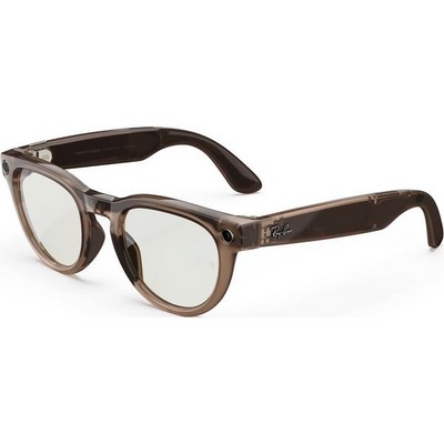 Умные очки Ray-Ban Headliner Shiny Warm Stone Transparent/ Tint to Dark Green Transitions - фото 49944