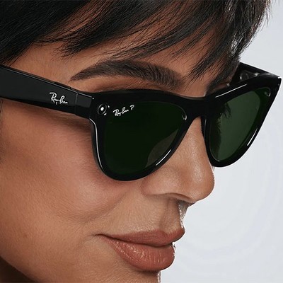 Умные очки Ray-Ban Skyler Shiny Black/ Green Polarized - фото 49852