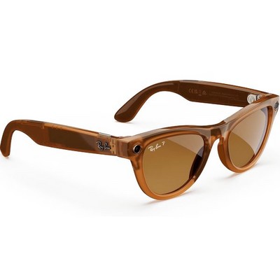 Умные очки Ray-Ban Skyler Shiny Caramel Transparent/ Brown Polarized - фото 49862