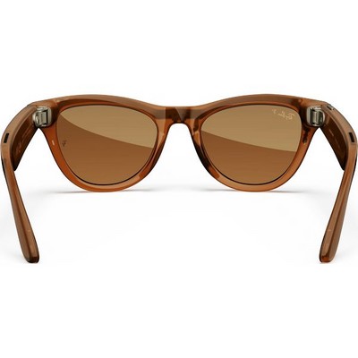 Умные очки Ray-Ban Skyler Shiny Caramel Transparent/ Brown Polarized - фото 49863