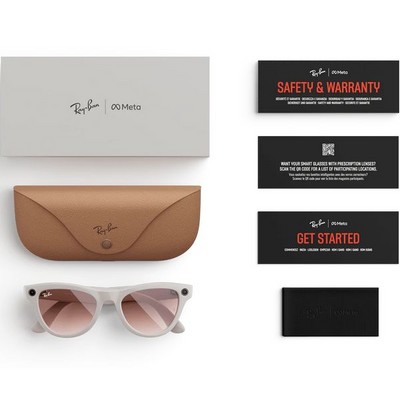 Умные очки Ray-Ban Skyler Shiny Chalky Gray/ Gradient Cinnamon Pink - фото 49875