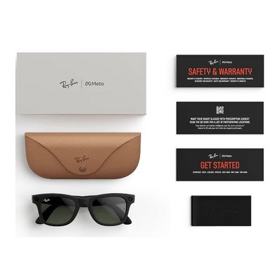 Умные очки Ray-Ban Wayfarer RW4008 Matte Black/ Clear to Graphite Green Transitions - фото 53319