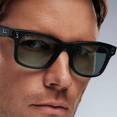 Умные очки Ray-Ban Wayfarer RW4008 Matte Black/ Clear to Graphite Green Transitions - фото 53320