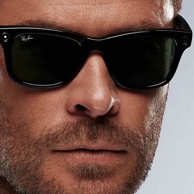 Умные очки Ray-Ban Wayfarer RW4008 Shiny Black/ Green - фото 53344