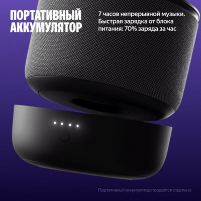 Умная колонка Яндекс Станция Мини 3 Про с Алисой, Zigbee, серый - фото 49971