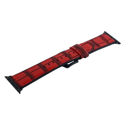 Ремешок кожаный COTECi W37 Fashion Leather (WH5262-RD) для Apple Watch 40мм/ 38мм Красный - фото 7107