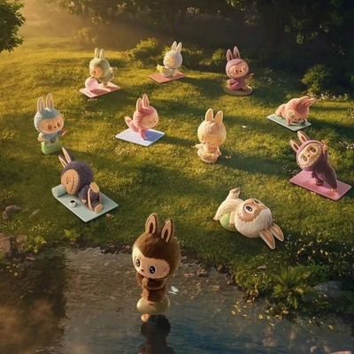 Pop Mart Labubu The Monsters Lazy Yoga Blind Box - фото 50839