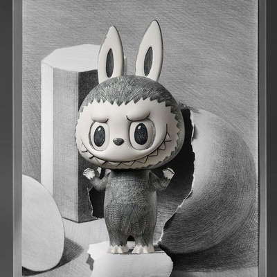 Pop Mart Mega Labubu The Monsters Sketch 35cm - фото 50862