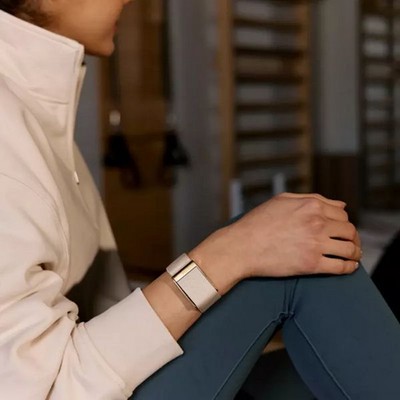 Плетёный люксовый ремешок Whoop Superknit Luxe 5.0 Dune with Gold - фото 50984