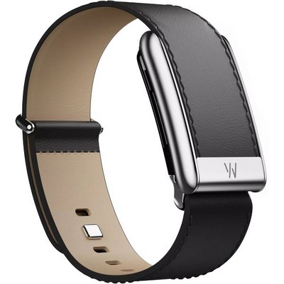 Кожаный люксовый ремешок Whoop LeatherLuxe Straight 5.0 Black/Cream with Titanium - фото 51002