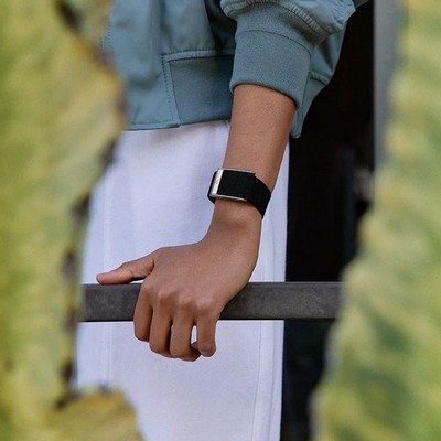 Плетёный люксовый ремешок Whoop Superknit Luxe MG Obsidian with Titanium - фото 51069