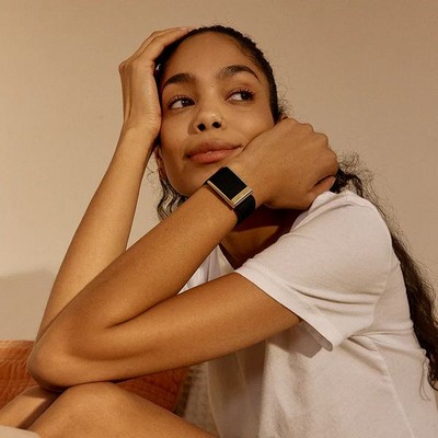 Плетёный люксовый ремешок Whoop Superknit Luxe MG Obsidian with Gold - фото 51072