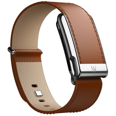 Кожаный люксовый ремешок Whoop LeatherLuxe Straight MG Chestnut/Cream with Titanium - фото 51076