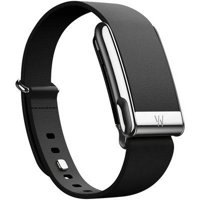 Кожаный люксовый ремешок Whoop LeatherLuxe Tapered MG Black with Titanium - фото 51081