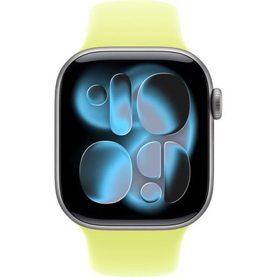 Умные часы Apple Watch Series 11, 42 mm, Space Gray Aluminium Neon Yellow Sport Band - фото 51799