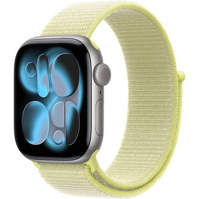 Умные часы Apple Watch Series 11, 42 mm, Space Gray Aluminium Neon Yellow Sport Loop - фото 51819