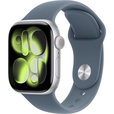 Умные часы Apple Watch Series 11, 42 mm, Silver Aluminium Anchor Blue Sport Band - фото 51837