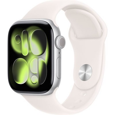 Умные часы Apple Watch Series 11, 42 mm, Silver Aluminium Light Blush Sport Band - фото 51852