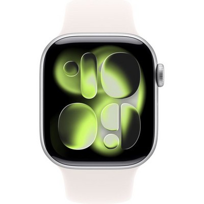 Умные часы Apple Watch Series 11, 42 mm, Silver Aluminium Light Blush Sport Band - фото 51853