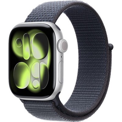 Умные часы Apple Watch Series 11, 42 mm, Silver Aluminium Anchor Blue Sport Loop - фото 51858