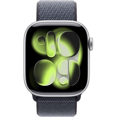 Умные часы Apple Watch Series 11, 42 mm, Silver Aluminium Anchor Blue Sport Loop - фото 51859