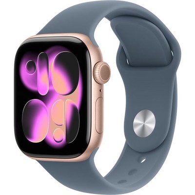 Умные часы Apple Watch Series 11, 42 mm, Rose Gold Aluminium Anchor Blue Sport Band - фото 51873