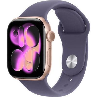 Умные часы Apple Watch Series 11, 42 mm, Rose Gold Aluminium Purple Fog Sport Band - фото 51876