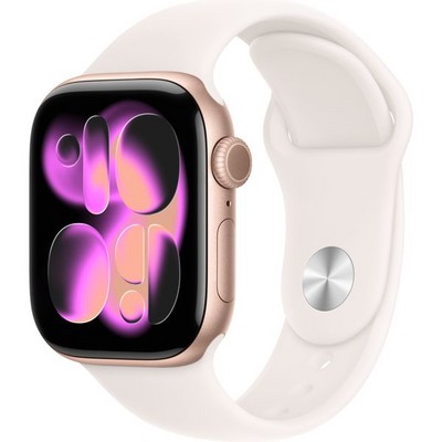 Умные часы Apple Watch Series 11, 42 mm, Rose Gold Aluminium Light Blush Sport Band - фото 51888