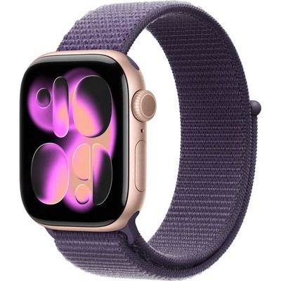 Умные часы Apple Watch Series 11, 42 mm, Rose Gold Aluminium Purple Fog Sport Loop - фото 51897