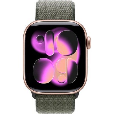 Умные часы Apple Watch Series 11, 42 mm, Rose Gold Aluminium Forest Sport Loop - фото 51901
