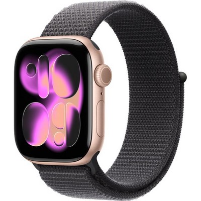Умные часы Apple Watch Series 11, 42 mm, Rose Gold Aluminium Dark Gray Sport Loop - фото 51903