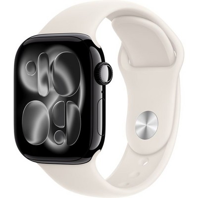 Умные часы Apple Watch Series 11, 42 mm, Jet Black Aluminium Starlight Sport Band - фото 51915