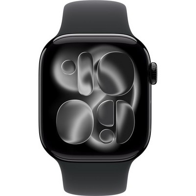 Умные часы Apple Watch Series 11, 42 mm, Jet Black Aluminium Black Sport Band - фото 51919
