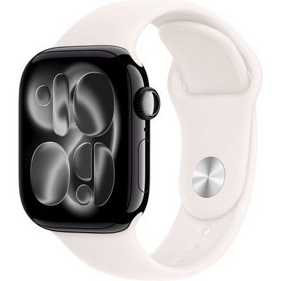 Умные часы Apple Watch Series 11, 42 mm, Jet Black Aluminium Light Blush Sport Band - фото 51924