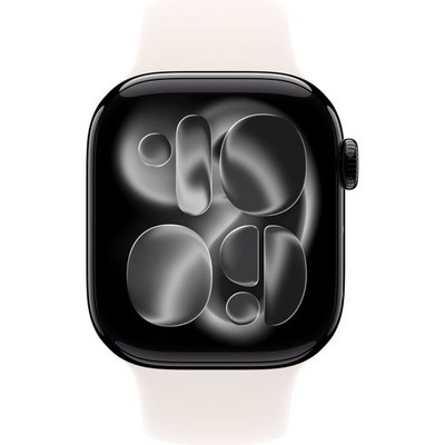 Умные часы Apple Watch Series 11, 42 mm, Jet Black Aluminium Light Blush Sport Band - фото 51925