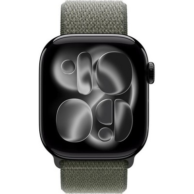 Умные часы Apple Watch Series 11, 42 mm, Jet Black Aluminium Forest Sport Loop - фото 51937