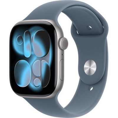 Умные часы Apple Watch Series 11, 46 mm, Space Gray Aluminium Anchor Blue Sport Band - фото 51945