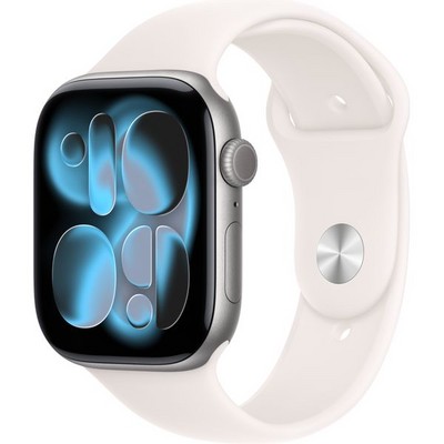 Умные часы Apple Watch Series 11, 46 mm, Space Gray Aluminium Light Blush Sport Band - фото 51960