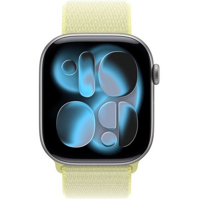 Умные часы Apple Watch Series 11, 46 mm, Space Gray Aluminium Neon Yellow Sport Loop - фото 51964