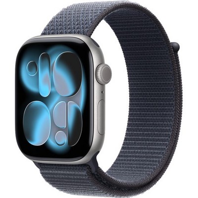 Умные часы Apple Watch Series 11, 46 mm, Space Gray Aluminium Anchor Blue Sport Loop - фото 51966