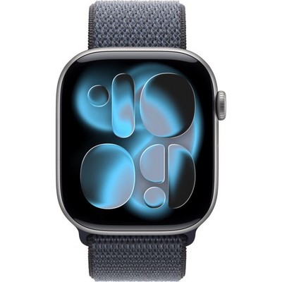 Умные часы Apple Watch Series 11, 46 mm, Space Gray Aluminium Anchor Blue Sport Loop - фото 51967