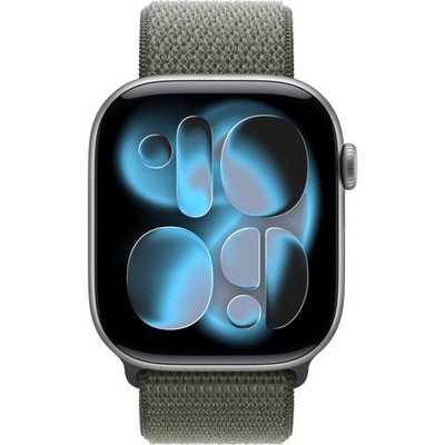 Умные часы Apple Watch Series 11, 46 mm, Space Gray Aluminium Forest Sport Loop - фото 51973