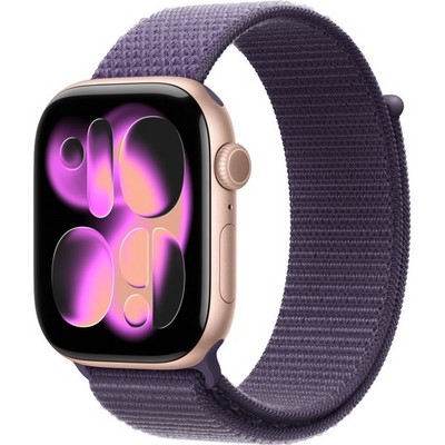 Умные часы Apple Watch Series 11, 46 mm, Rose Gold Aluminium Purple Fog Sport Loop - фото 52041