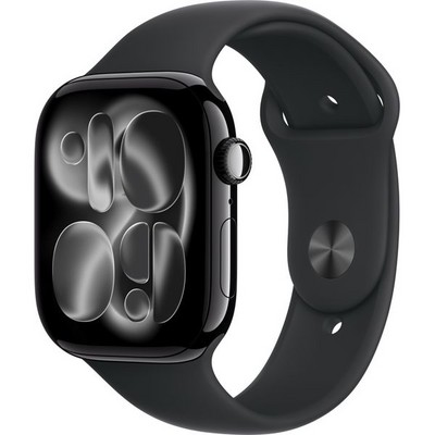 Умные часы Apple Watch Series 11, 46 mm, Jet Black Aluminium Black Sport Band - фото 52062